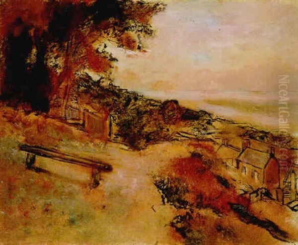 Paysage Au Bord De La Mer Oil Painting by Edgar Degas