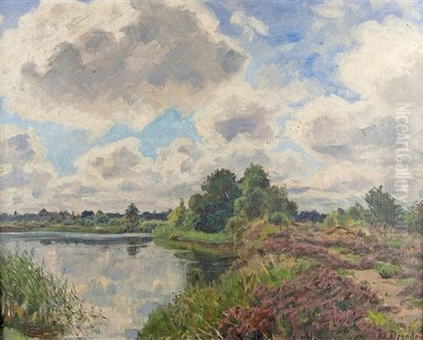 Am Seeufer Oil Painting by Wilhelm Degode