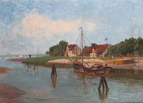 Hafen Von Fedderwardersiel by Wilhelm Degode