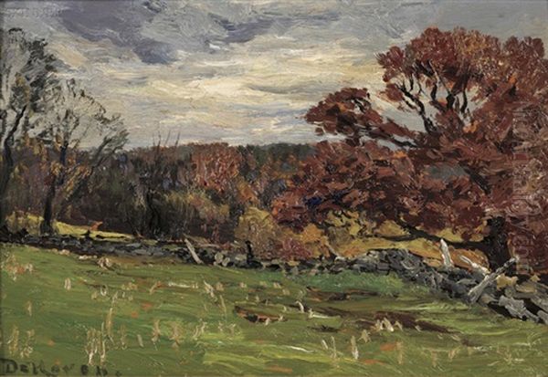 Near Willington, Conn Oil Painting by Franklin DeHaven