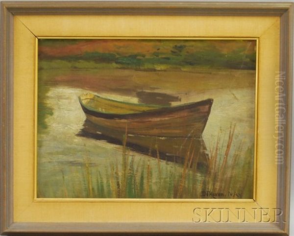 Dory Oil Painting by Franklin DeHaven