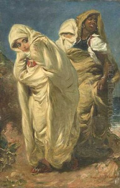 Femmes De Tanger Oil Painting by Edme Alexis Alfred Dehodencq