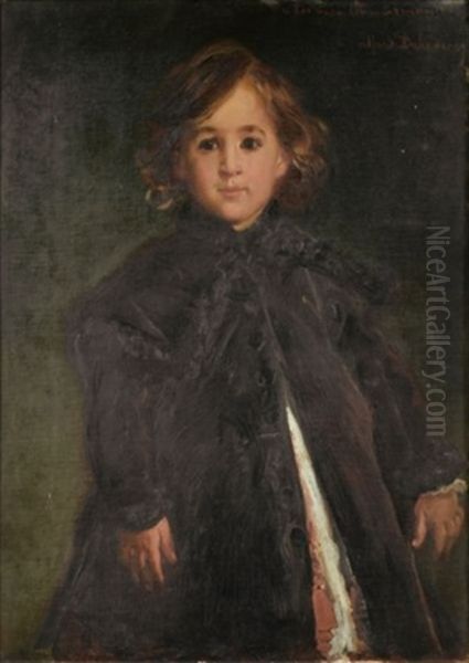 Portrait D'enfant Oil Painting by Edme Alexis Alfred Dehodencq