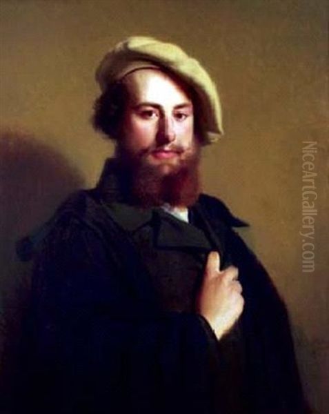 Portrait D'homme Oil Painting by Edme Alexis Alfred Dehodencq