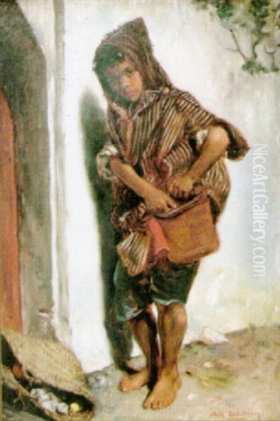 Jeune Marocain Oil Painting by Edme Alexis Alfred Dehodencq