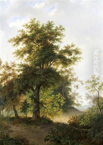 Landschaft Oil Painting by Heinrich Deiters