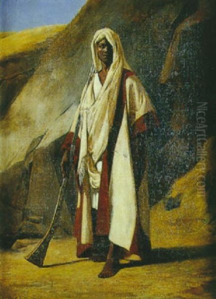 Le Guerrier Maure Oil Painting by Henri Delaborde