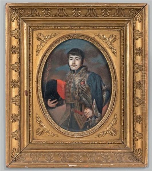 Portrait De Prosper Massena, Prince D'essling Oil Painting by Jean Edme Pascal Martin Delacluze