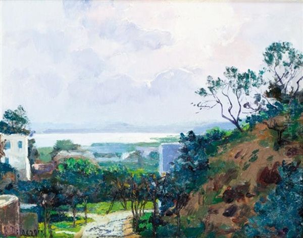 Sidi Bou Said Oil Painting by Andre Delacroix