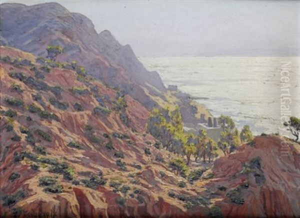 Paysage De Bord De Mer En Tunisie by Auguste Delacroix