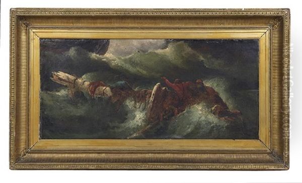 Shipwreck Oil Painting by Eugene Delacroix