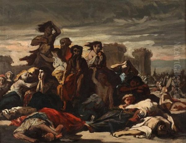 The Aftermath Oil Painting by Eugene Delacroix