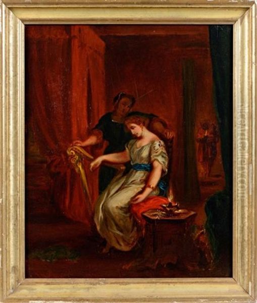 Othello Et Desdemone Oil Painting by Eugene Delacroix