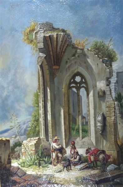 Rovine E Viandanti Oil Painting by Eugene Delacroix