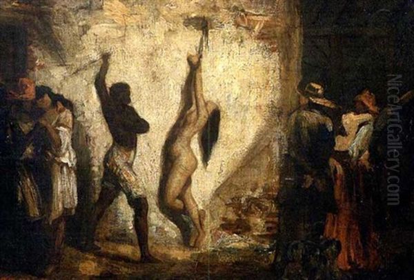 Folterszene Oil Painting by Eugene Delacroix