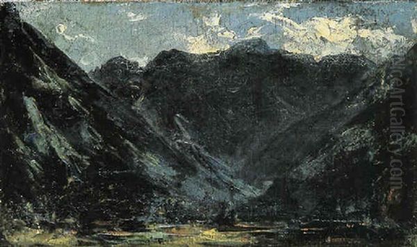 Les Eaux-bonnes, Pyrenees Oil Painting by Eugene Delacroix