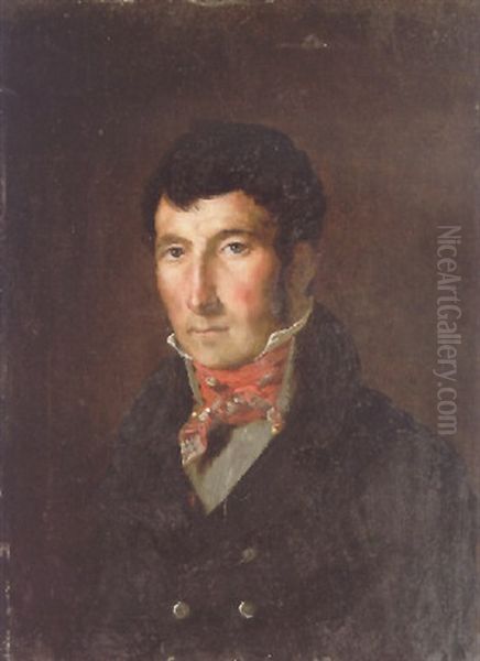 Portrait Of Fougerat Oil Painting by Eugene Delacroix