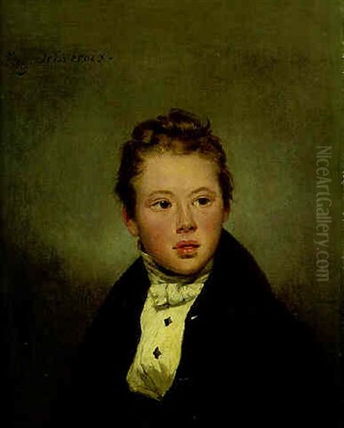 Portrait D'auguste Edmond De Beauverger Oil Painting by Eugene Delacroix