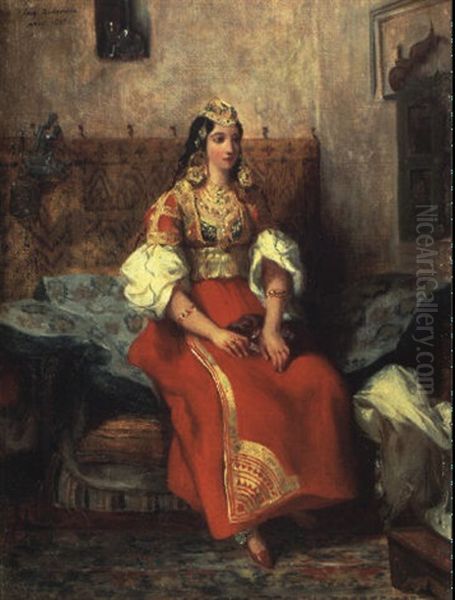 Juive De Tanger En Costume D'apparat by Eugene Delacroix