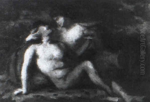 Die Liebenden by Eugene Delacroix