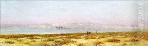 Vue De Tunis Oil Painting by Alexis Auguste Delahogue