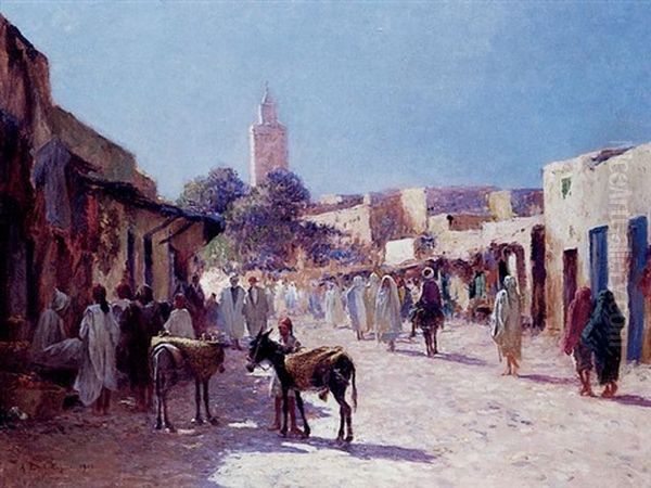 Kairouan Oil Painting by Alexis Auguste Delahogue