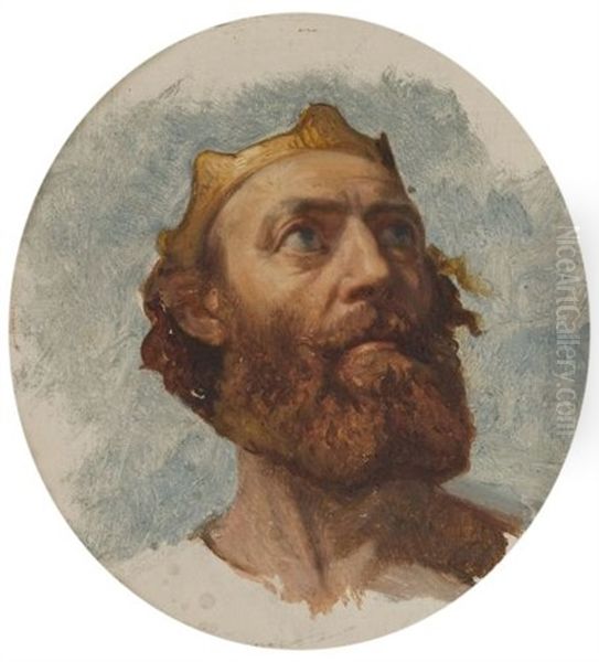 Charlemagne (study) Oil Painting by Paul Delaroche