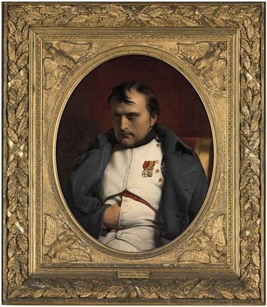 Napoleon At Fontainebleau, 31 March 1814 Oil Painting by Paul Delaroche