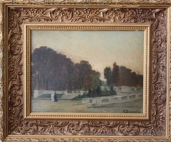 Parc De Versailles Oil Painting by Angele Delasalle