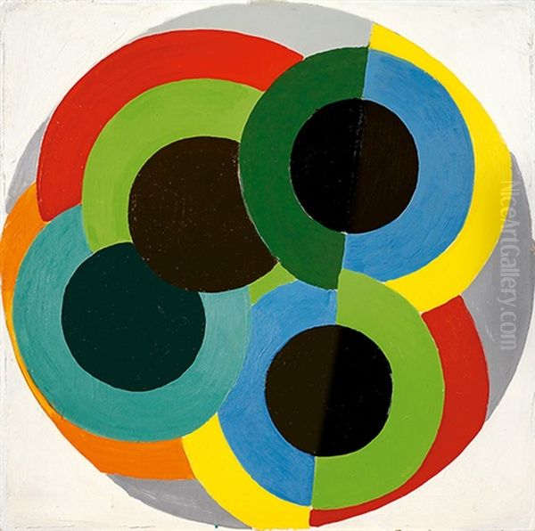 Disques/disks Oil Painting by Robert Delaunay