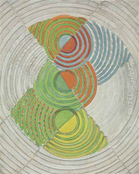 Relief Rythme Oil Painting by Robert Delaunay