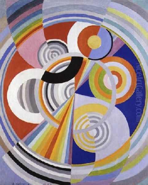 Rythme, No. 1 Oil Painting by Robert Delaunay