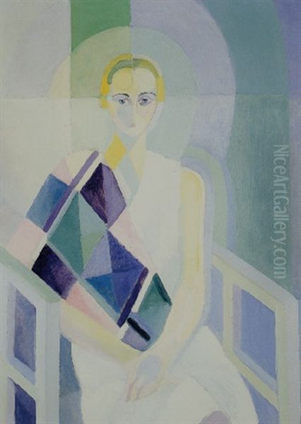 Portrait Oil Painting by Robert Delaunay