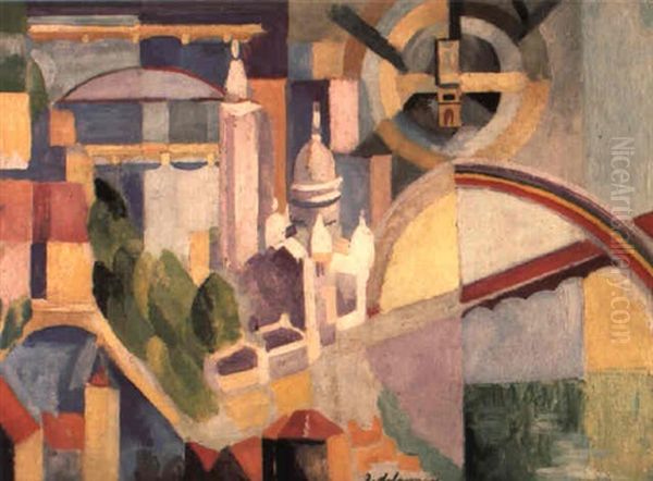 Triomphe De Paris Oil Painting by Robert Delaunay