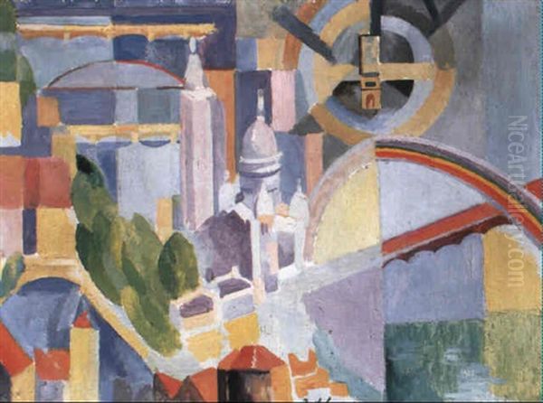 Triomphe De Paris Oil Painting by Robert Delaunay