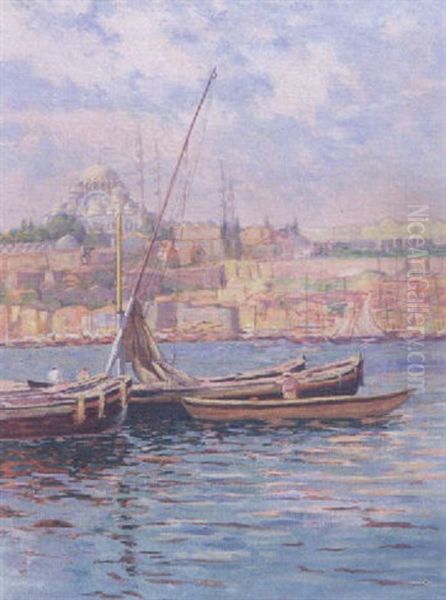 La Corne D'or, Istanbul by Henri Delavallee