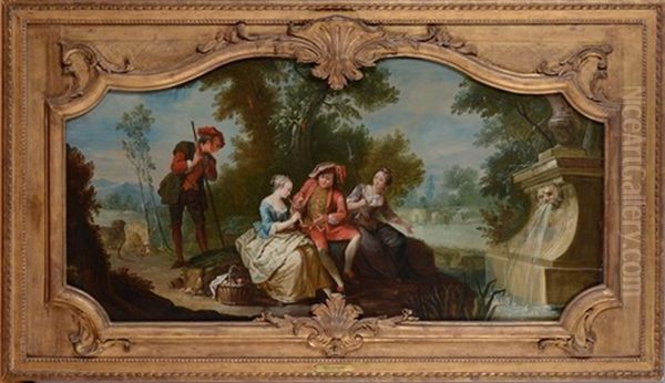 Afternoon Idyll Oil Painting by Paul Joseph Delcloche