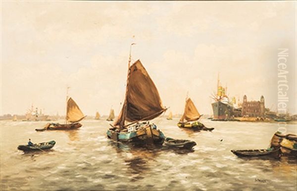 Rotterdam Oil Painting by Jan van Delden