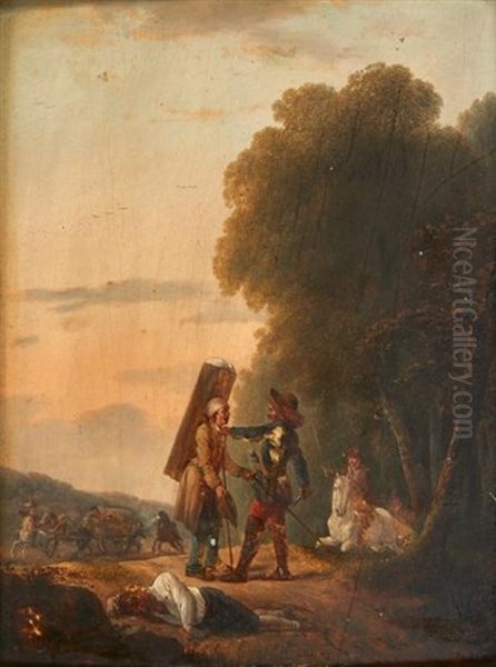 Le Dormeur Du Val Oil Painting by Nicolas-Louis-Albert Delerive