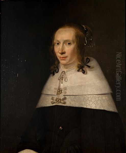 Portrait Of A Lady Oil Painting by Jacob Willemsz Delff the Younger