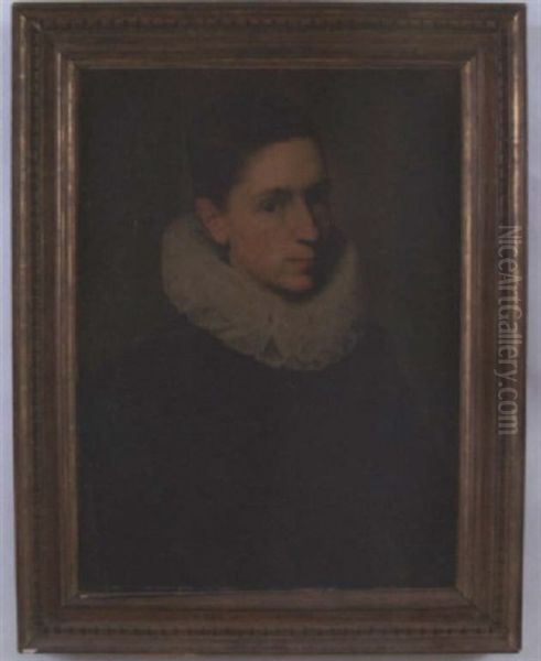 Portrait Of A Young Man Oil Painting by Jacob Willemsz Delff the Younger