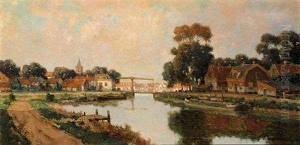 Bij Loenen Oil Painting by Gerard Delfgaauw