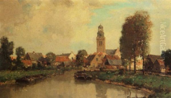 Bij Alkmaar Oil Painting by Gerard Delfgaauw