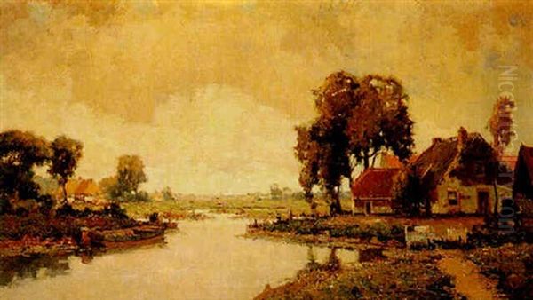 Vue Des Polders Oil Painting by Gerard Delfgaauw