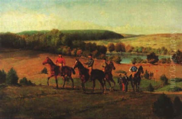 On The Downs Oil Painting by Moritz Delfs