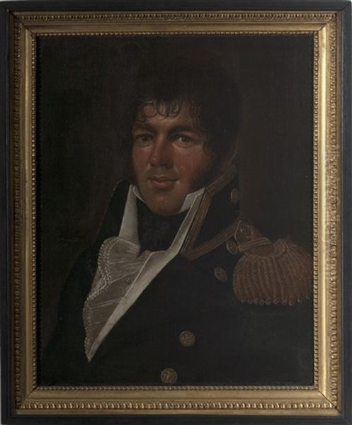 Portrait Of Lieutenant John J. Yarnall, Flag Lieutenant To Commodore Oliver Hazard Perry On The Lawrence At The Battle Of Lake Erie, September 13, 1813 by Charles Delin