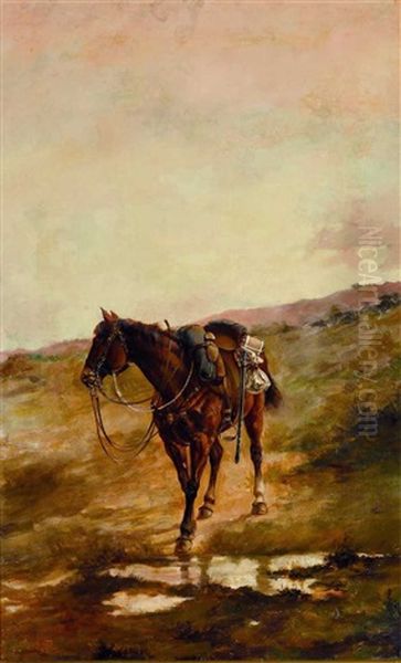 Caballo Oil Painting by Angel Della Valle