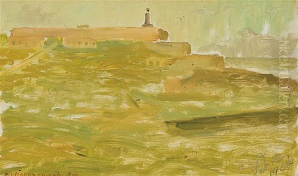 El Morro/san Juan; San Juan; San Juan (3 Works) Oil Painting by Frederick Samuel Dellenbaugh