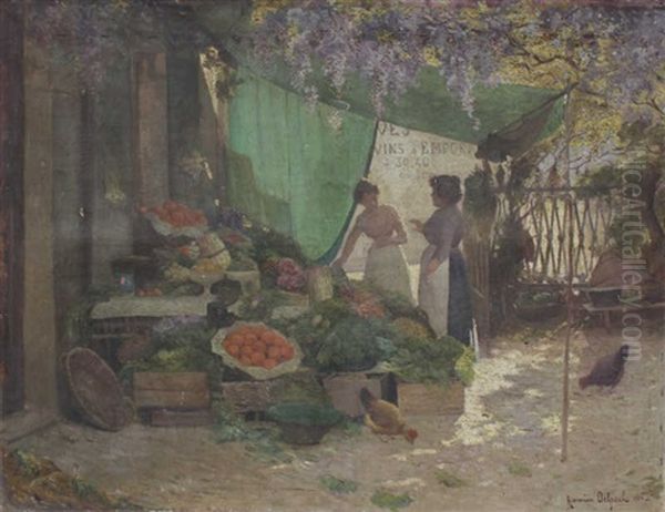 Marche Provencal Oil Painting by Hermann Delpech