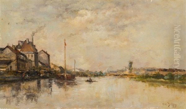 Baie De Somme Oil Painting by Hippolyte Camille Delpy